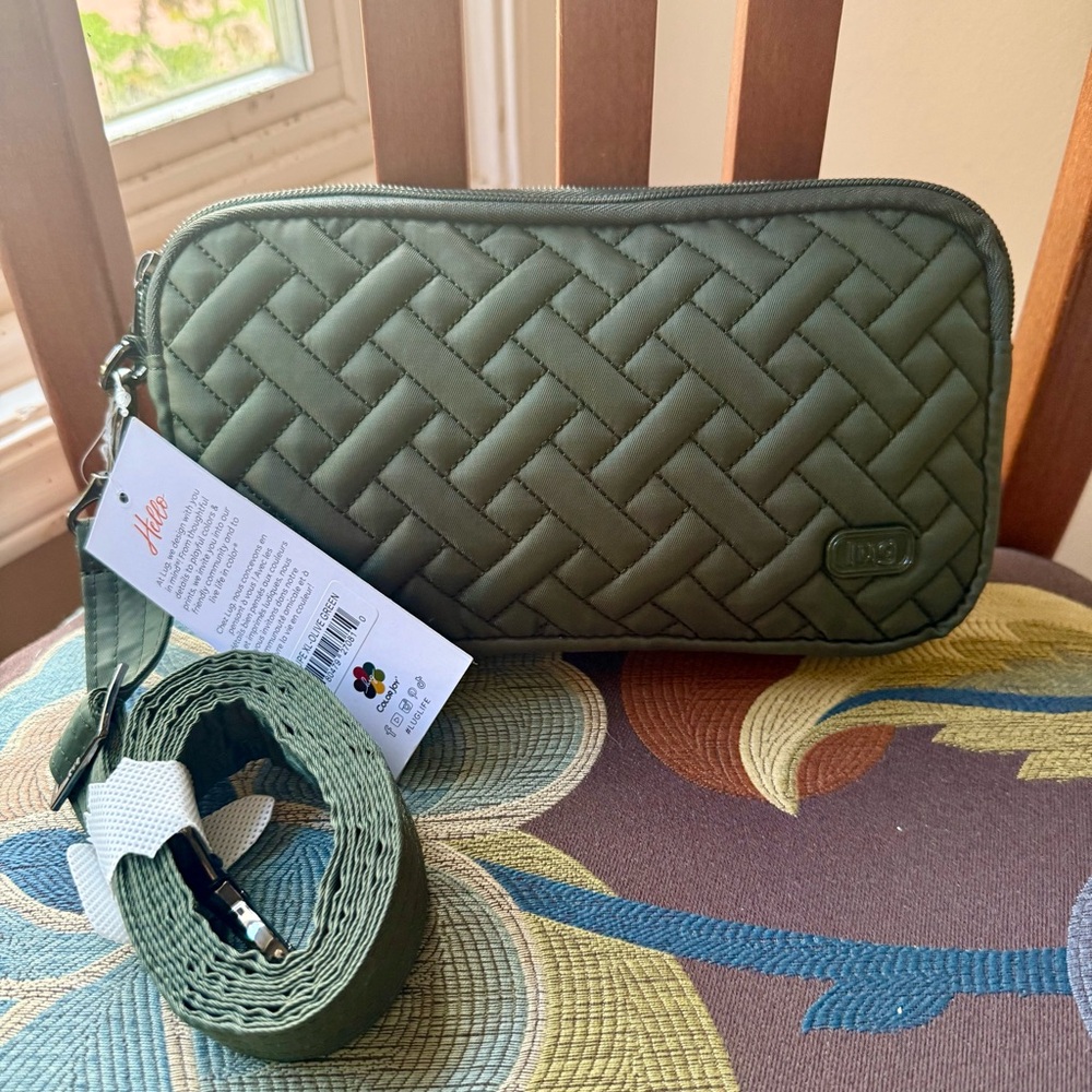 LUG Coupe XL convertible crossbody bag in Olive